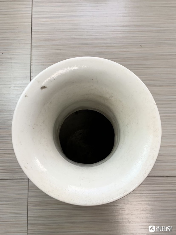 古玩陶瓷民國礬紅太獅少獅紋詩文雙耳瓶拍賣,當前價格4600元