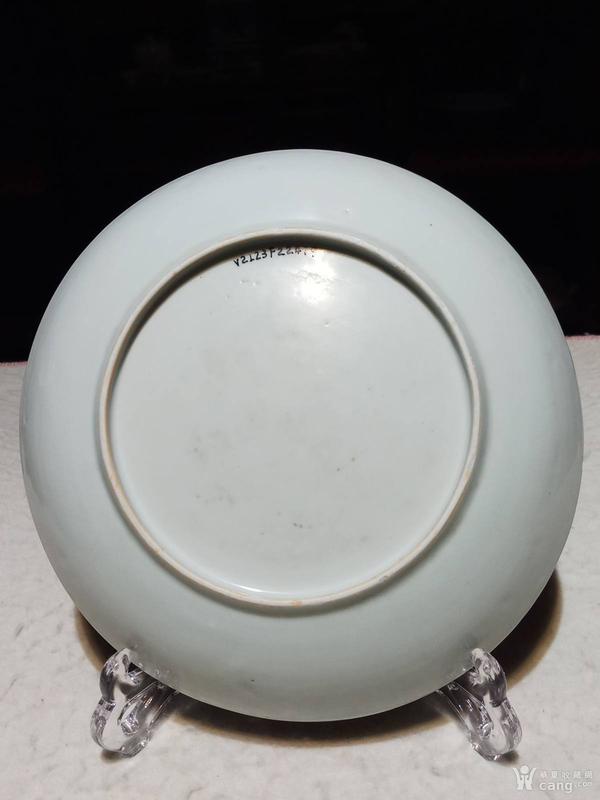 古玩陶瓷五彩花卉紋盤拍賣,當前價格3800元