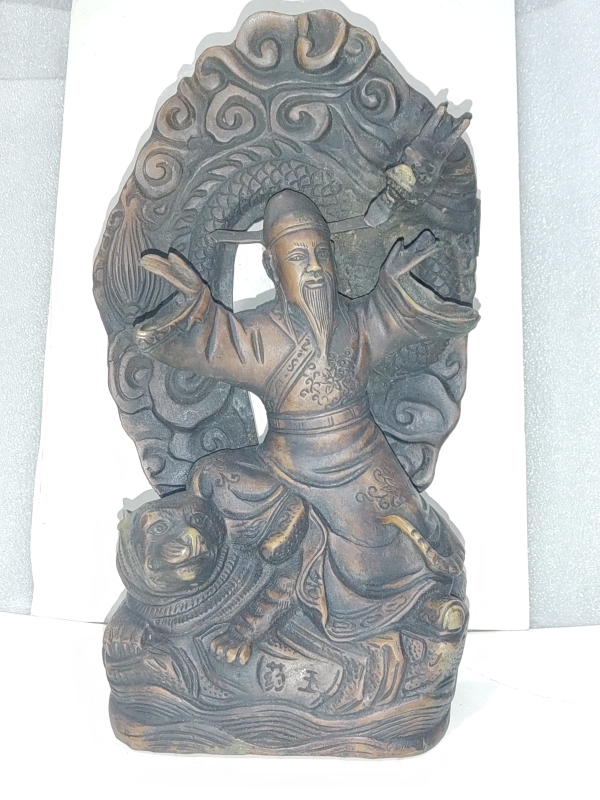 古玩杂项药王铜像拍卖，当前价格0元
