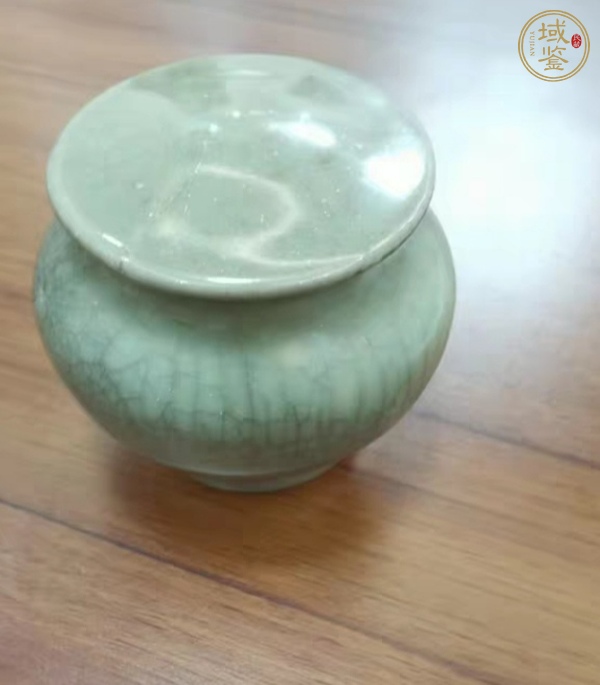 古玩陶瓷青釉小蓋罐真品鑒賞圖