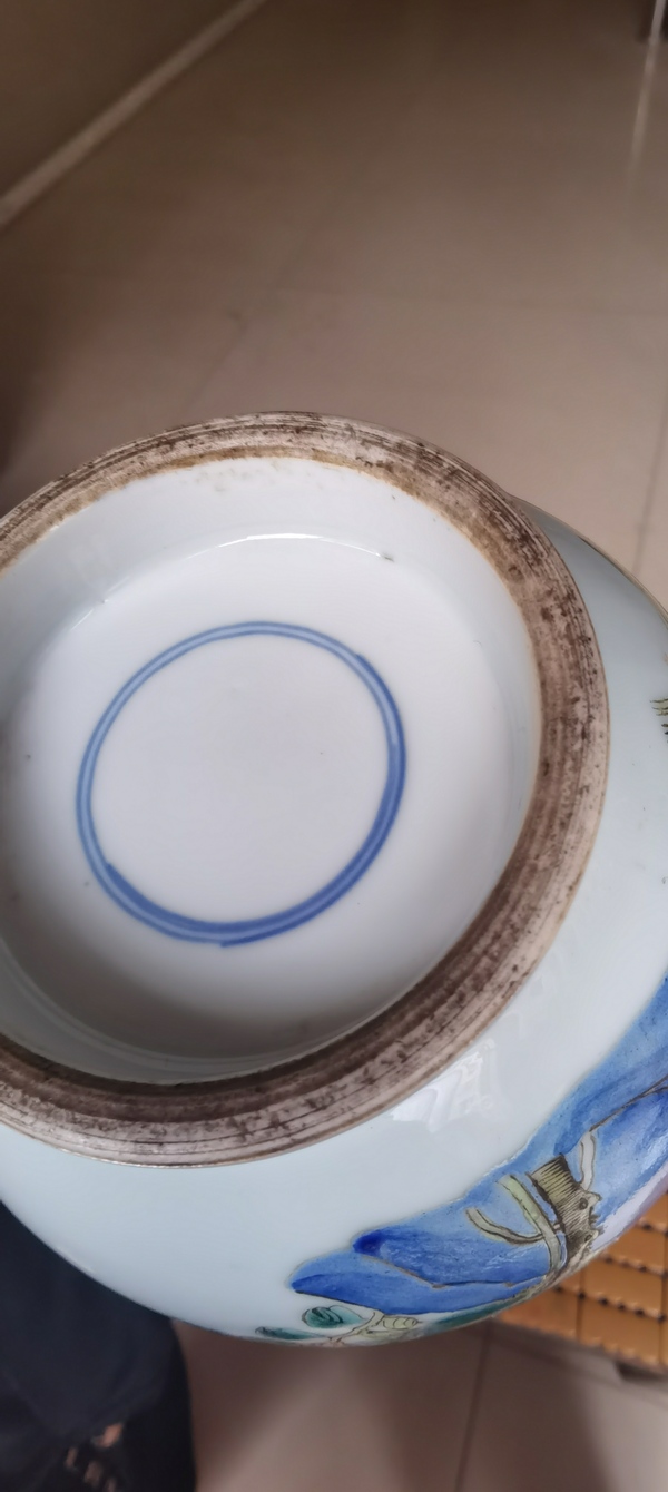 古玩陶瓷中晚期粉彩蒜頭瓶拍賣，當前價格6800元