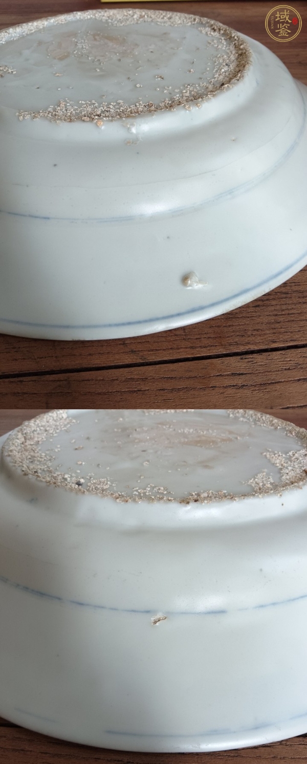 古玩陶瓷明晚·青花鳳凰牡丹紋盤真品鑒賞圖