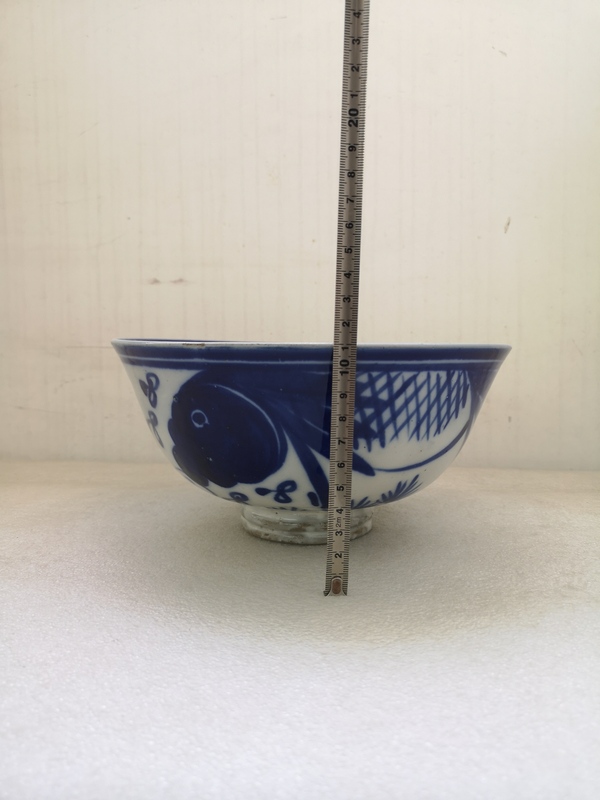 古玩陶瓷磁州窯魚藻紋碗拍賣,當前價格789元