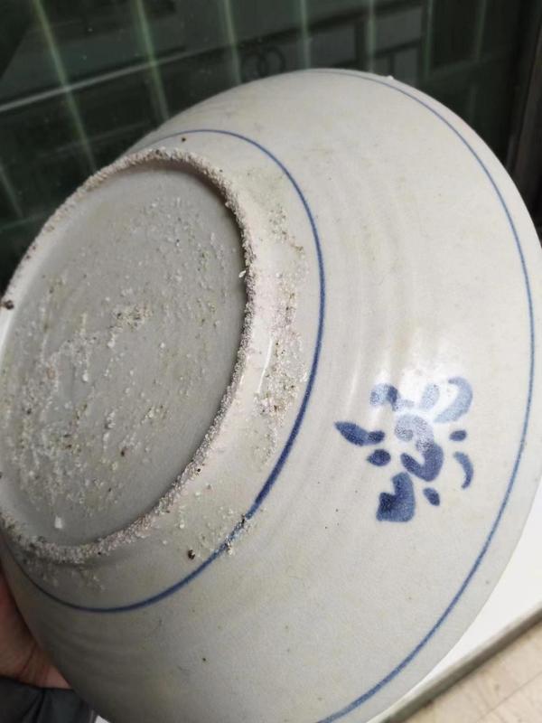 古玩陶瓷青花鳳穿花大盤拍賣，當(dāng)前價(jià)格7000元