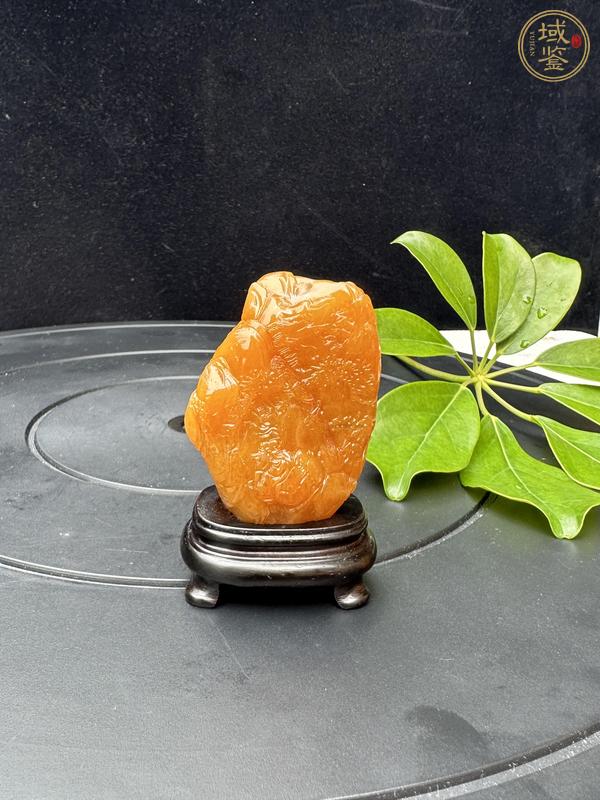 古玩雜項(xiàng)當(dāng)代·壽山坑頭田黃石雕山水紋擺件真品鑒賞圖