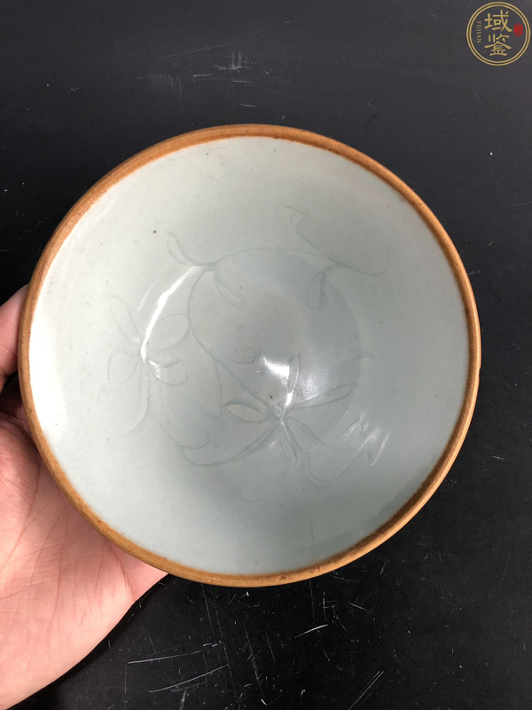 古玩陶瓷湖田雙蓮辮紋碗拍賣,當前價格1600元