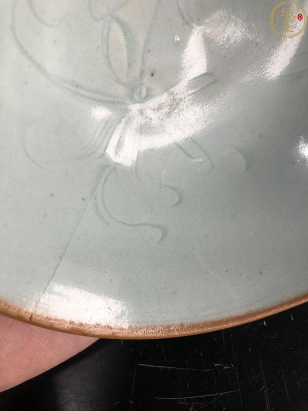 古玩陶瓷湖田雙蓮辮紋碗拍賣,當前價格1600元