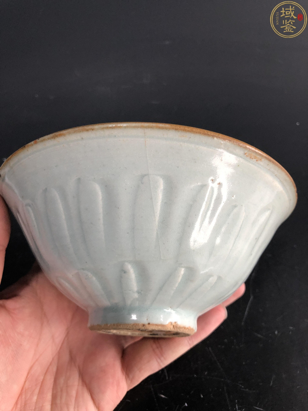 古玩陶瓷湖田雙蓮辮紋碗拍賣,當前價格1600元