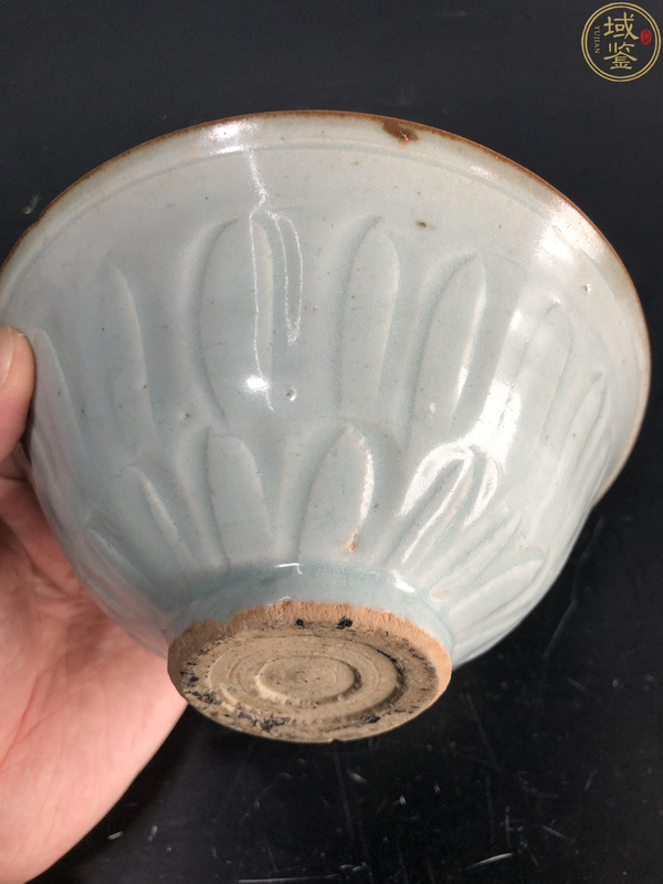 古玩陶瓷湖田雙蓮辮紋碗拍賣,當前價格1600元