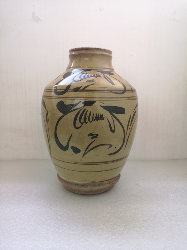 古玩陶瓷清早期磁州窯罐拍賣,當前價格789元
