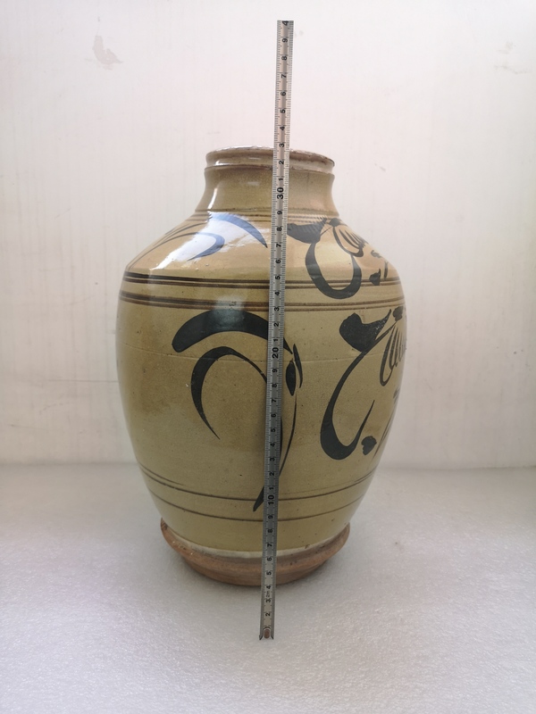 古玩陶瓷清早期磁州窯罐拍賣,當前價格789元