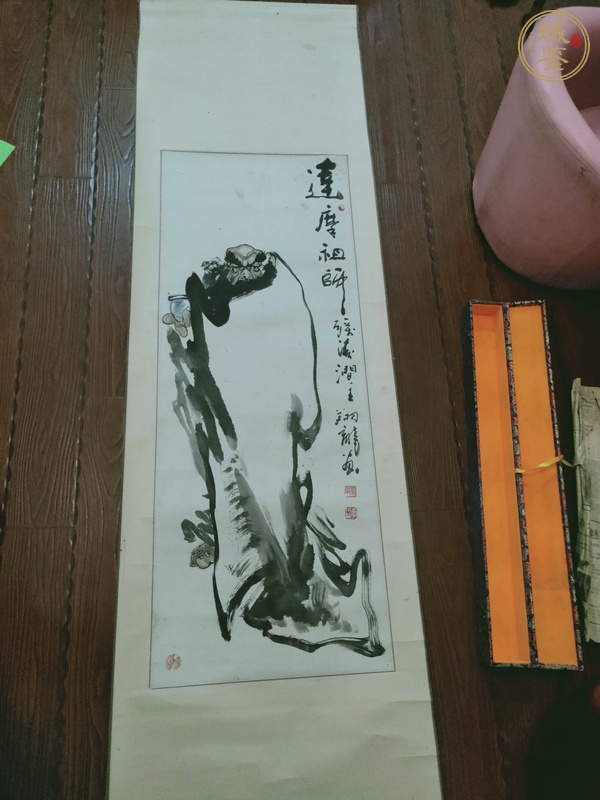 古玩字畫達摩祖師真品鑒賞圖