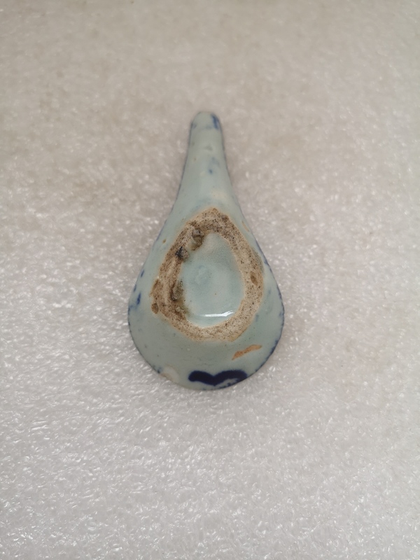 古玩陶瓷清中期青花湯勺拍賣,當(dāng)前價格260元