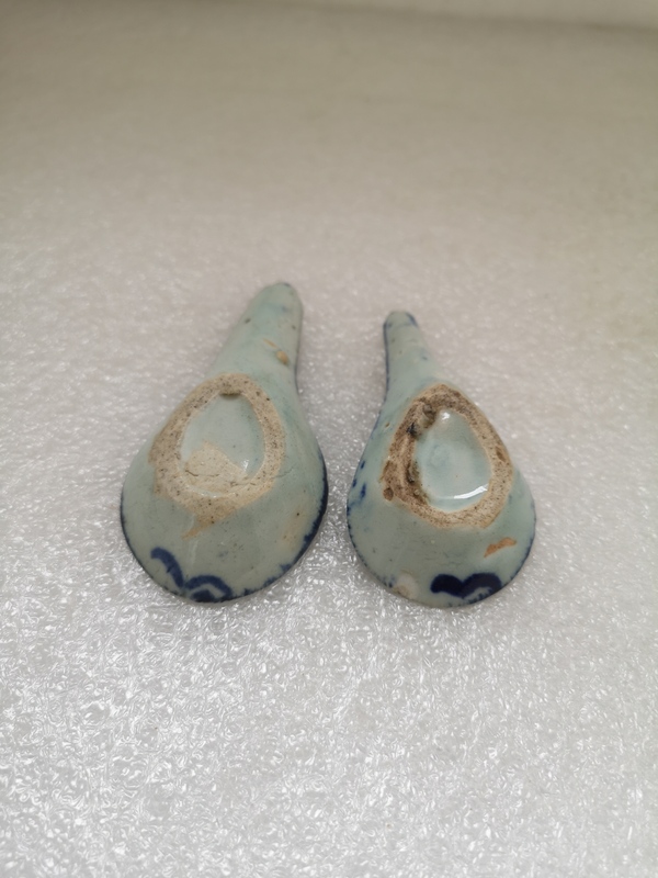 古玩陶瓷清中期青花湯勺拍賣,當(dāng)前價格260元
