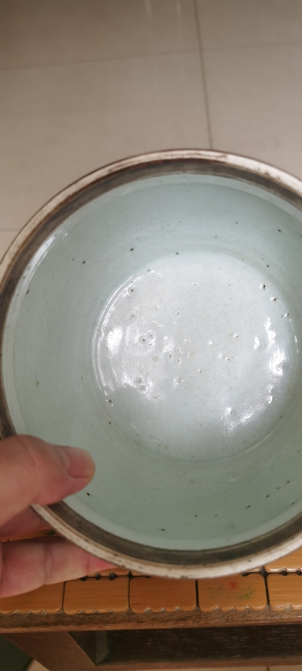 古玩陶瓷清中期龍紋四系粥罐拍賣,當前價格3800元