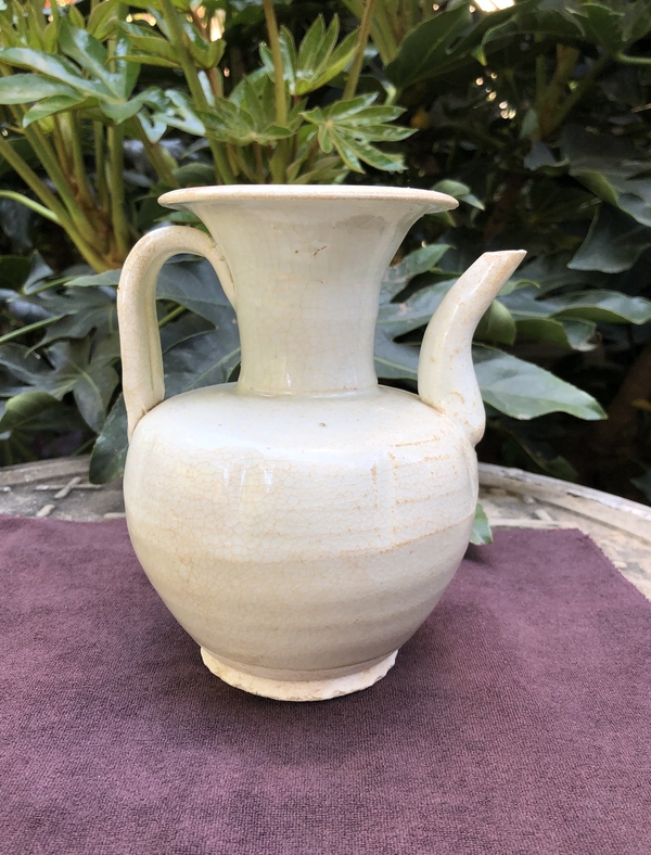 古玩陶瓷青白釉瓜楞執(zhí)壺拍賣,當前價格3500元