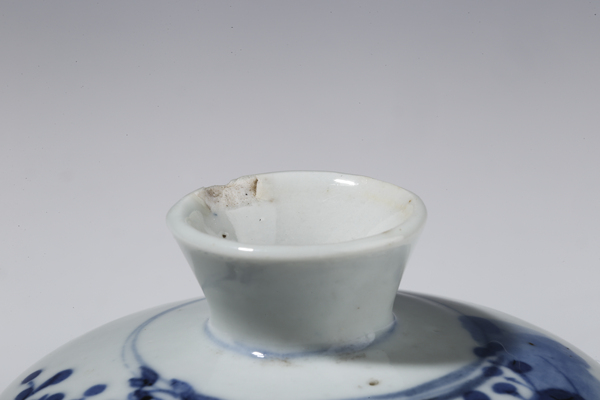 古玩陶瓷清晚·青花和合二仙紋蓋缸拍賣,當(dāng)前價格950元