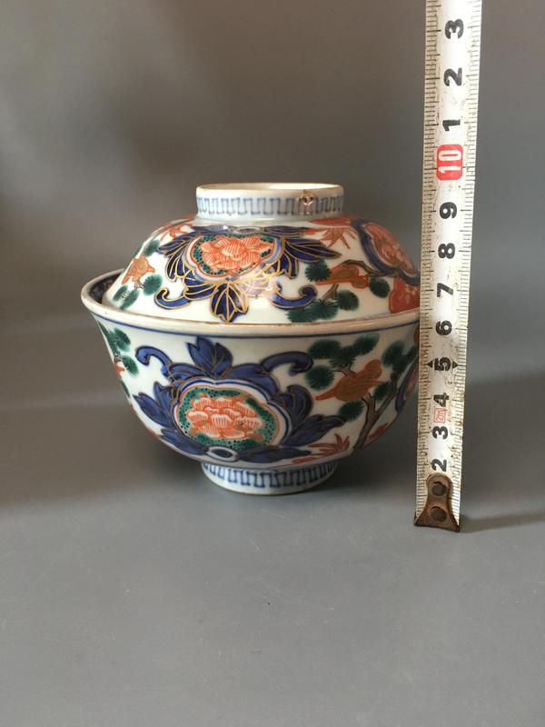 古玩陶瓷【精美茶碗】晚清民國(guó)青花五彩蓋碗拍賣,當(dāng)前價(jià)格866元