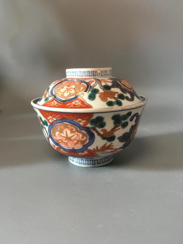 古玩陶瓷【精美茶碗】晚清民國(guó)青花五彩蓋碗拍賣,當(dāng)前價(jià)格866元