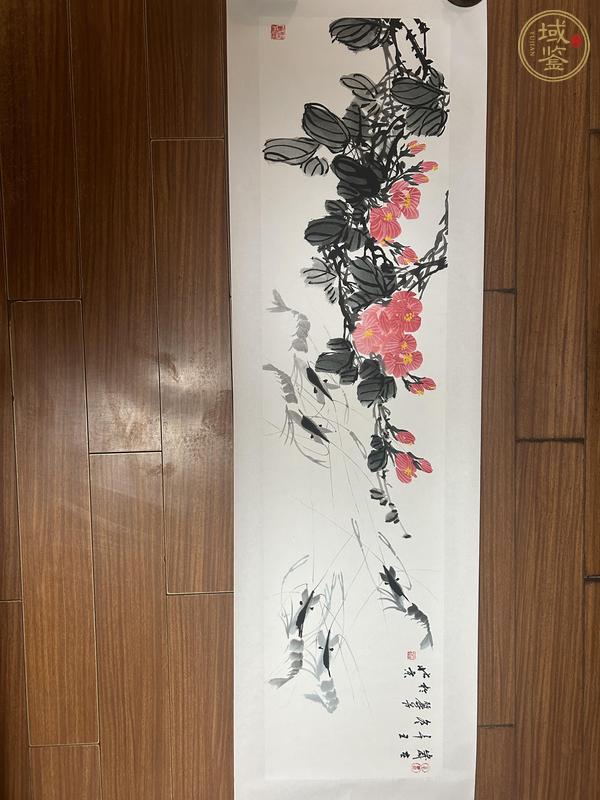 古玩字畫麗芳  花鳥橫幅真品鑒賞圖