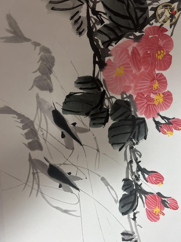 古玩字畫麗芳  花鳥橫幅真品鑒賞圖