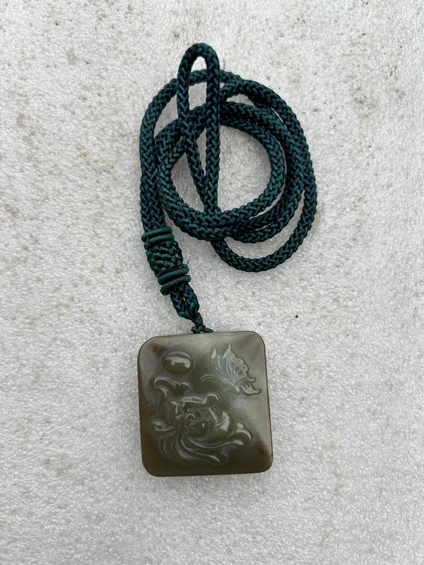 古玩玉器蝶戀花 和田玉牌子拍賣,當前價格168元