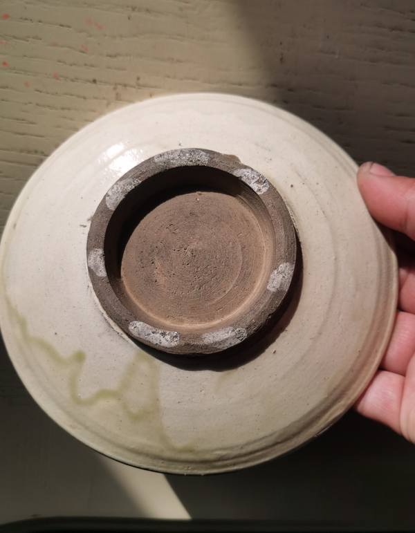 古玩陶瓷【平臺實物保真】磁州窯白地褐彩壽字紋盤拍賣,當前價格880元