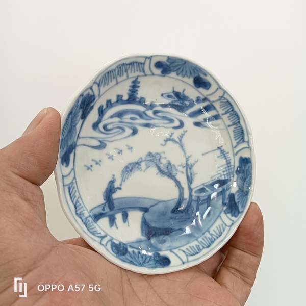 古玩陶瓷康熙 攜琴訪友紋杯碟拍賣,當前價格1550元
