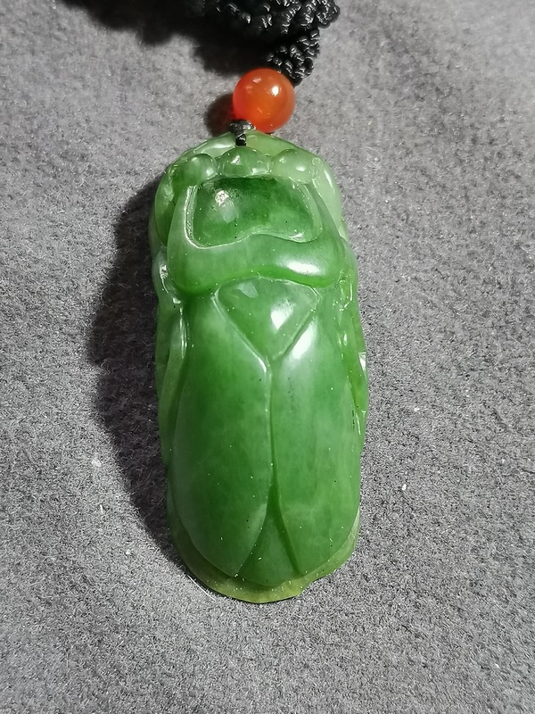 古玩玉器一鳴驚人碧玉吊墜拍賣，當(dāng)前價(jià)格600元