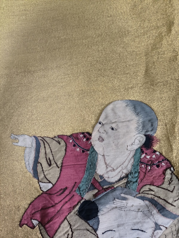 古玩雜項繡 刺繡 緙絲 嬰戲圖  織錦拍賣，當前價格4500元