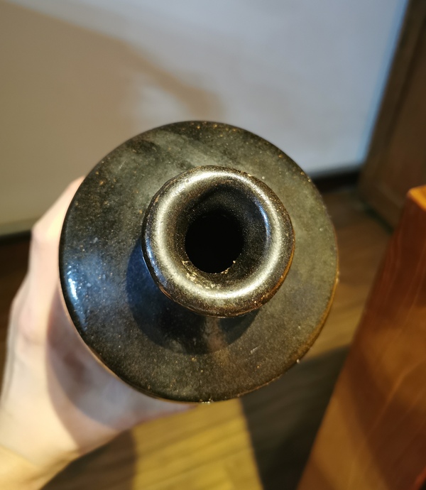 古玩陶瓷明代?黑釉梅瓶拍賣,當前價格2600元