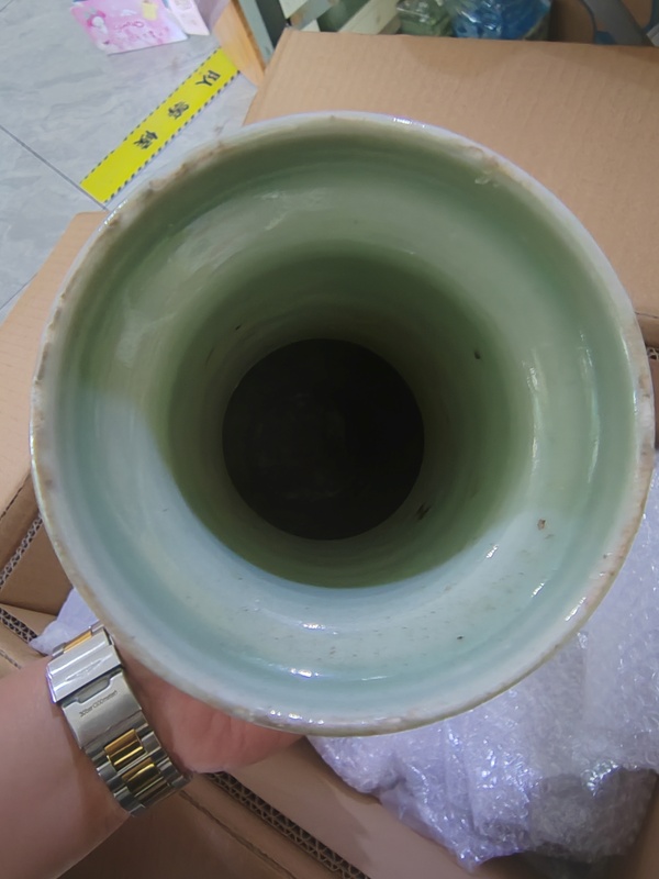 古玩陶瓷青釉瓶拍賣，當(dāng)前價格2800元