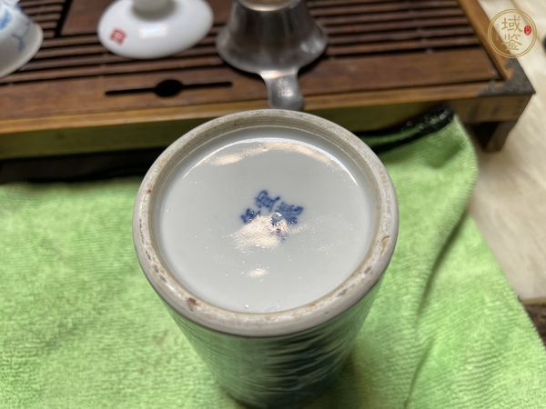 古玩陶瓷青花筆筒真品鑒賞圖