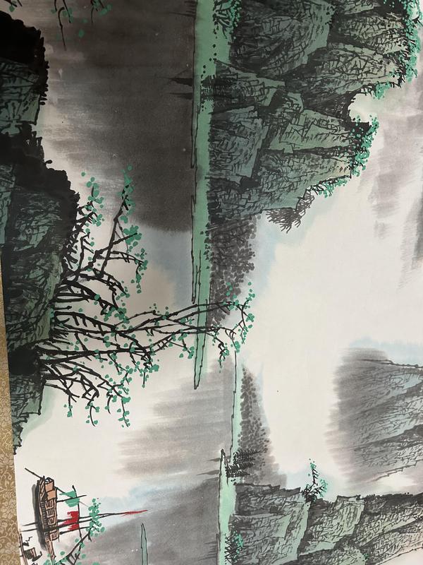 古玩字畫李山聚老師作品“漓江之春”拍賣,當前價格5788元