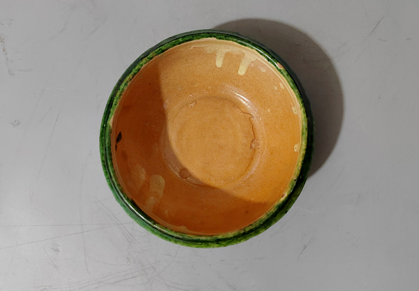 古玩陶瓷金元堆塑鼓釘獸頭紋三彩爐拍賣,當前價格3700元