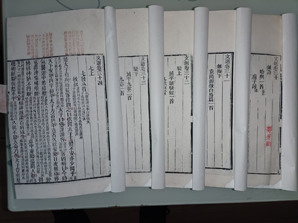 古玩字畫22卷清乾隆雙桂堂朱墨套印《文選》拍賣，當前價格18888元