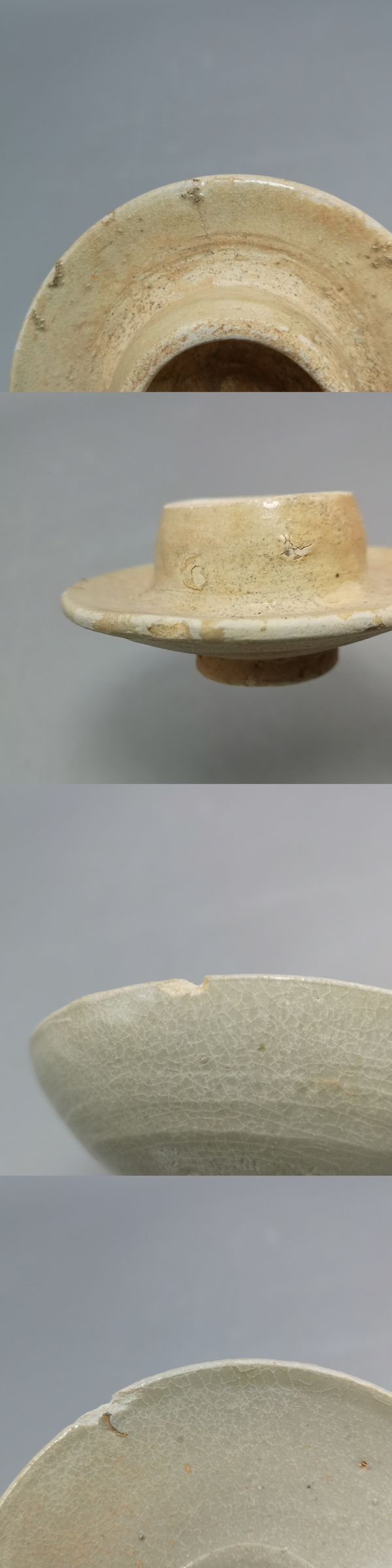 古玩陶瓷宋代龍泉系 青白瓷盞托拍賣,當前價格1300元