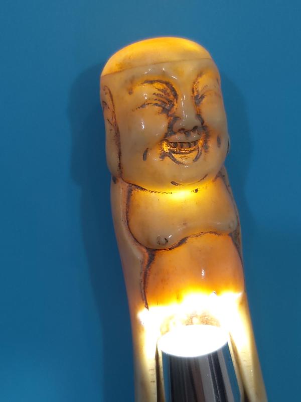 古玩雜項***彌勒佛茶則拍賣,當前價格299元