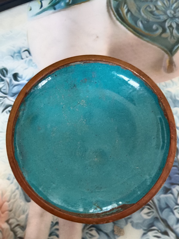 古玩铜器景泰蓝花卉纹盖盒拍卖，当前价格100000元