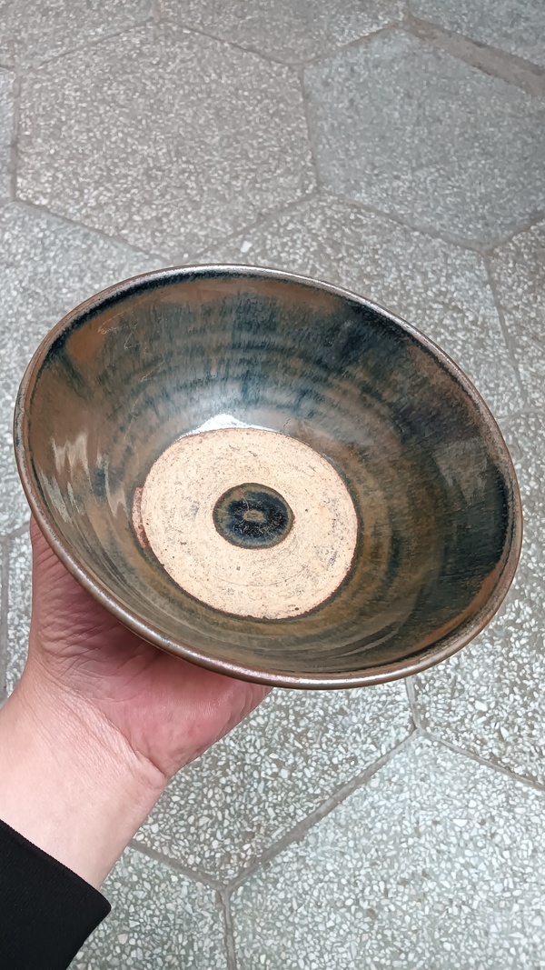 古玩陶瓷磁州窯兔毫釉窯變大碗最后一張照片兔豪漂亮。拍賣,當前價格3899元