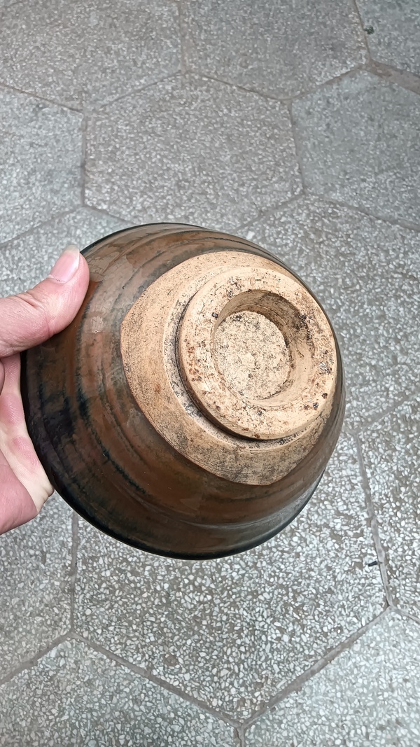 古玩陶瓷磁州窯兔毫釉窯變大碗最后一張照片兔豪漂亮。拍賣,當前價格3899元