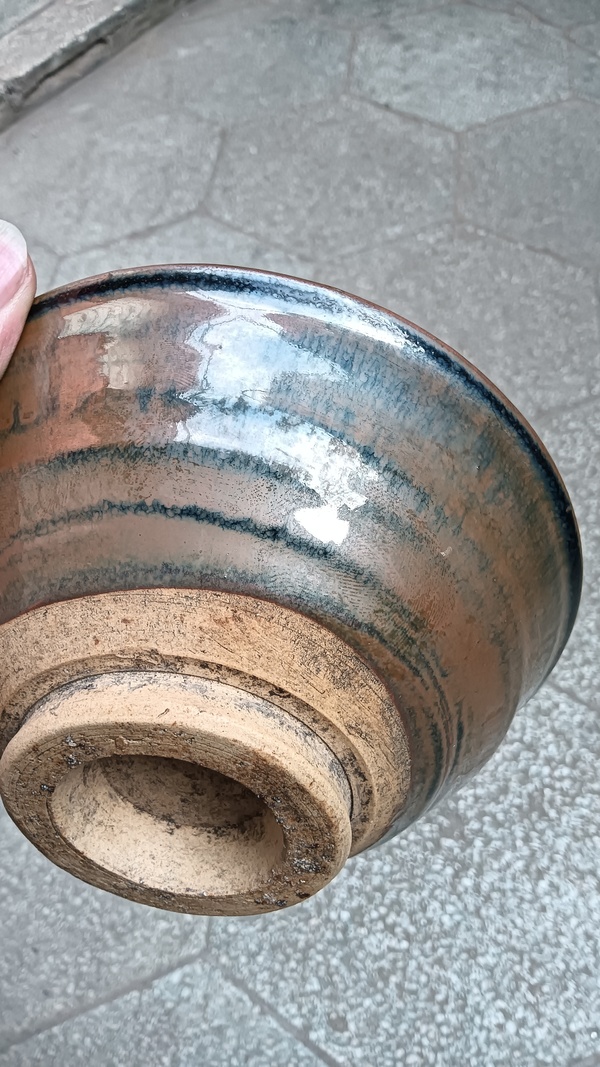 古玩陶瓷磁州窯兔毫釉窯變大碗最后一張照片兔豪漂亮。拍賣,當前價格3899元