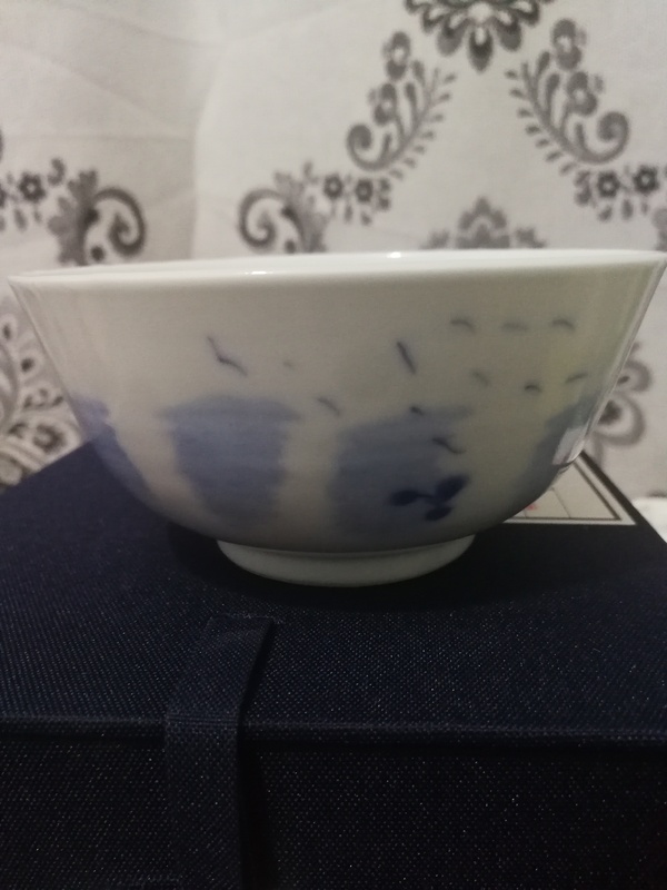 古玩陶瓷青花山水人物紋碗拍賣,當前價格1200元