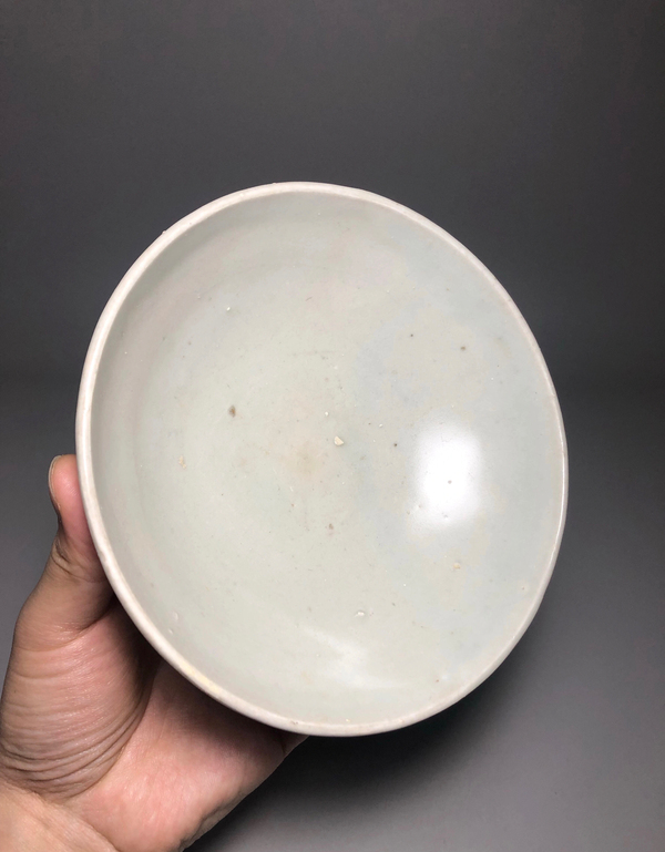 古玩陶瓷卵白釉碗拍賣,當前價格699元