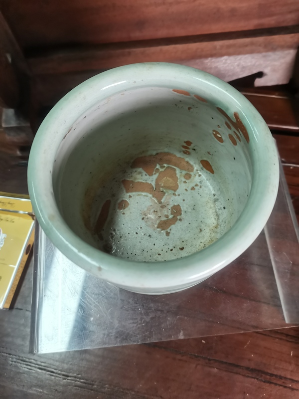 古玩陶瓷豆青釉香爐拍賣,當前價格2688元