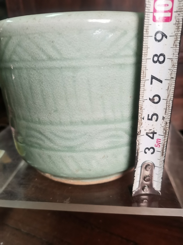 古玩陶瓷豆青釉香爐拍賣,當前價格2688元
