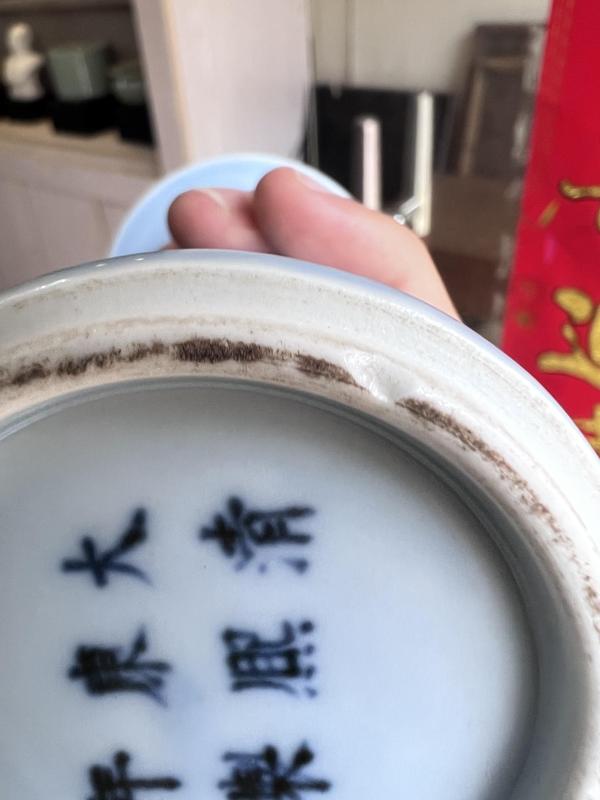 古玩陶瓷【精品立件】天藍(lán)釉弦文花觚拍賣，當(dāng)前價格6500元