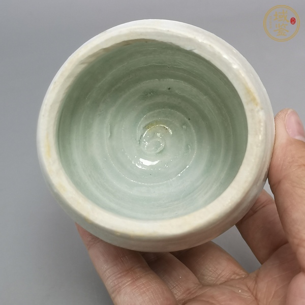 古玩陶瓷青白釉茶入真品鑒賞圖