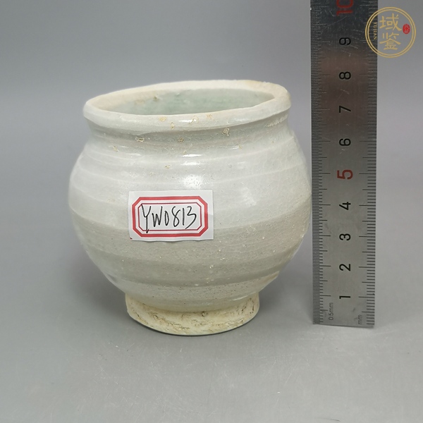 古玩陶瓷青白釉茶入真品鑒賞圖