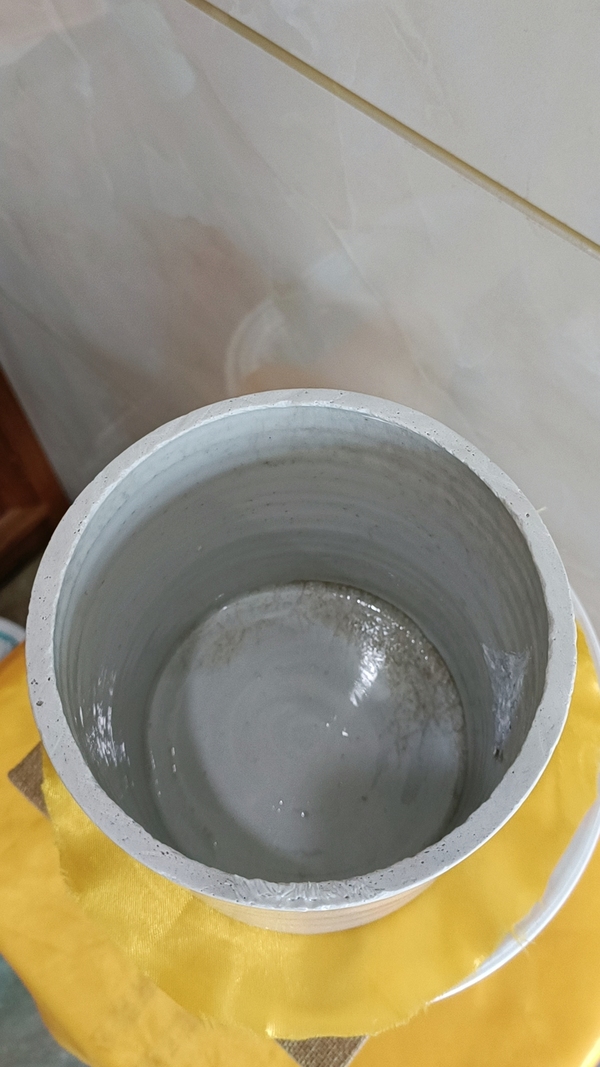 古玩陶瓷晚清民國青綠山水粉彩壺改大筆筒拍賣,當前價格298元